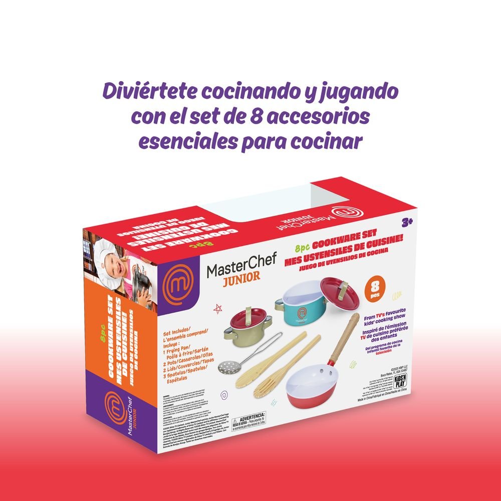 Set 8 accesorios metal cocina MasterChef Junior