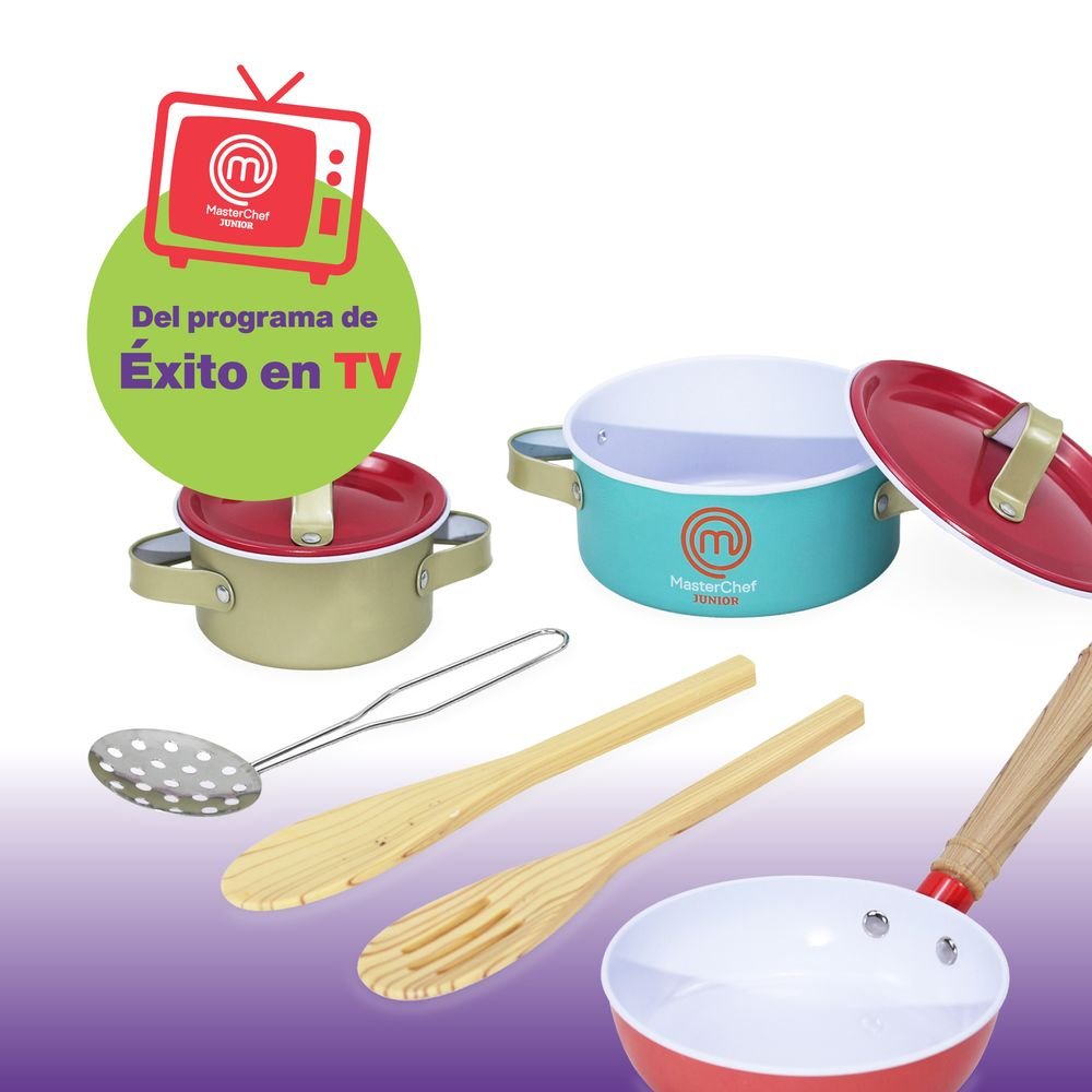 Set 8 accesorios metal cocina MasterChef Junior