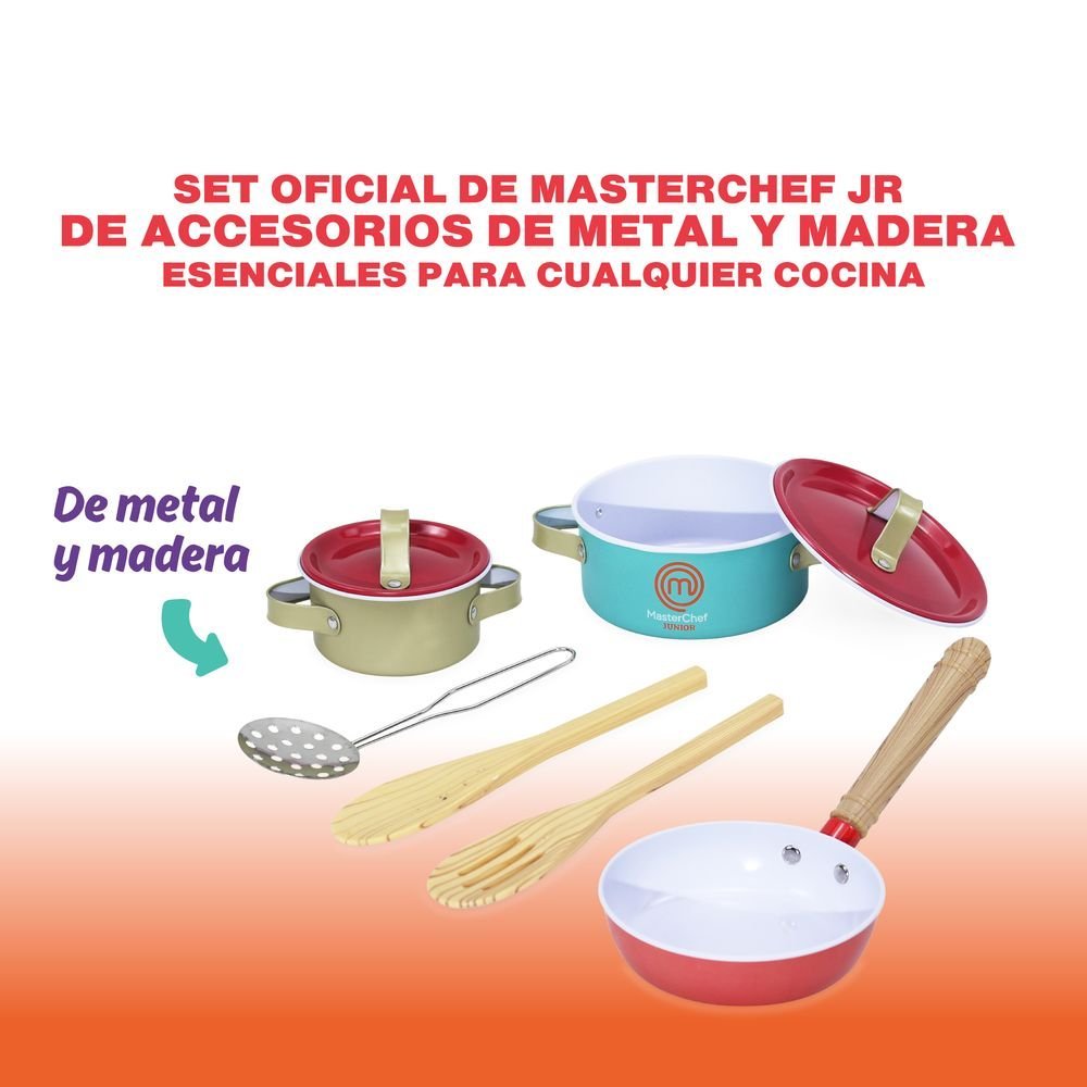 Set 8 accesorios metal cocina MasterChef Junior