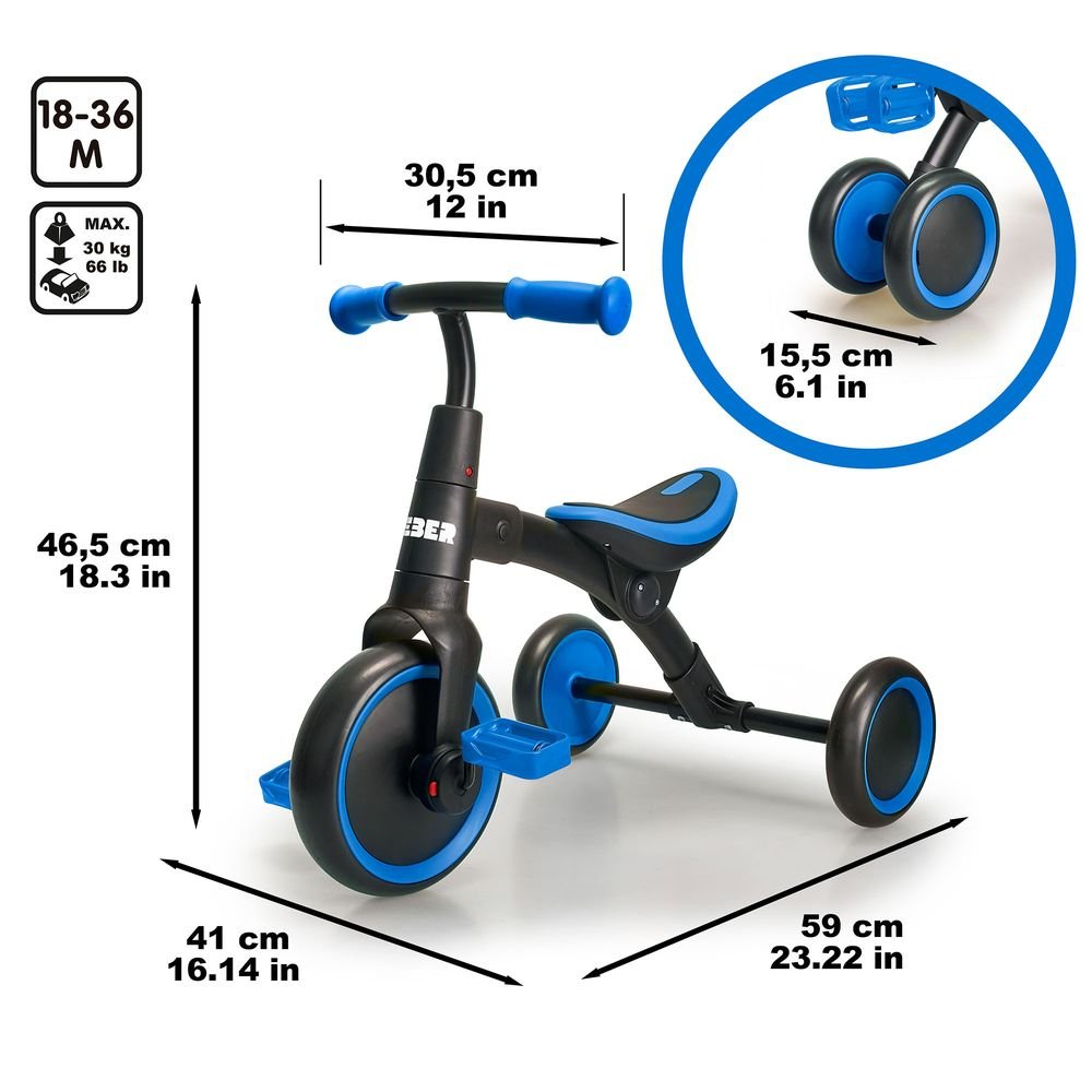Bicicleta evolutiva Tribike 2 en 1 Feber