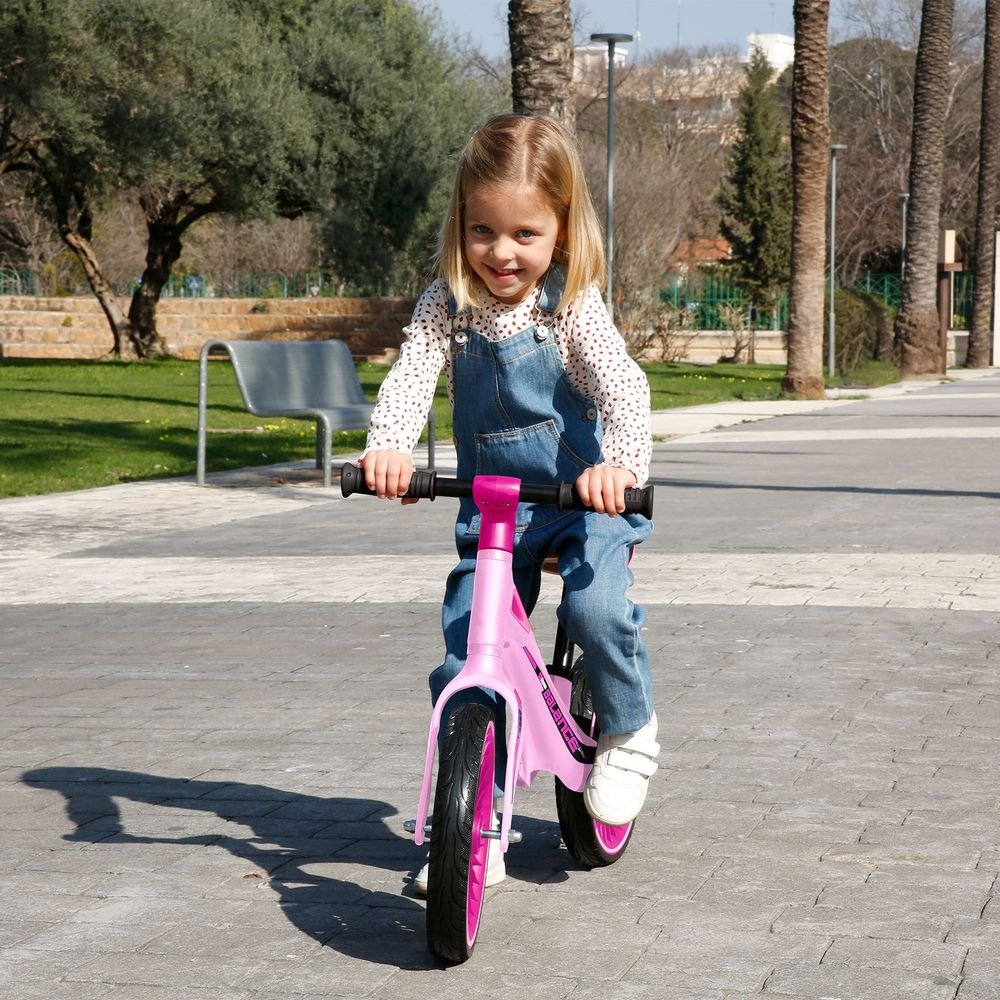 Feber Balance Bike Pink - Bicicleta sin pedales