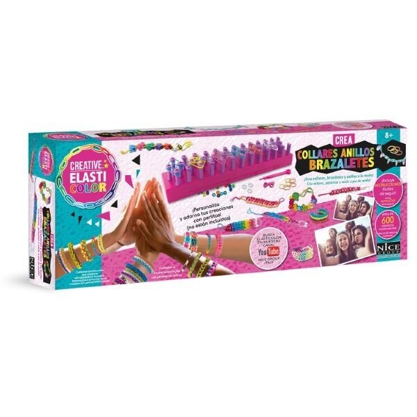 JUEGO CREACION DE PULSERAS GOMAS ELASTICAS 600 ELASTICOS | NICE GROUP | 1 UNIDAD | 8056779030009 Imagen principal del producto