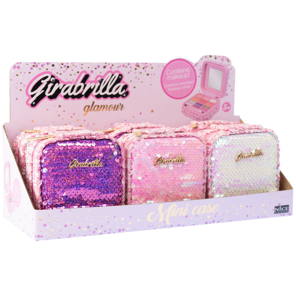 ESTUCHE MAQUILLAJE GIRABRILLA LENTEJUELAS MODELOS SURTIDOS | NICE GROUP Imagen principal del producto