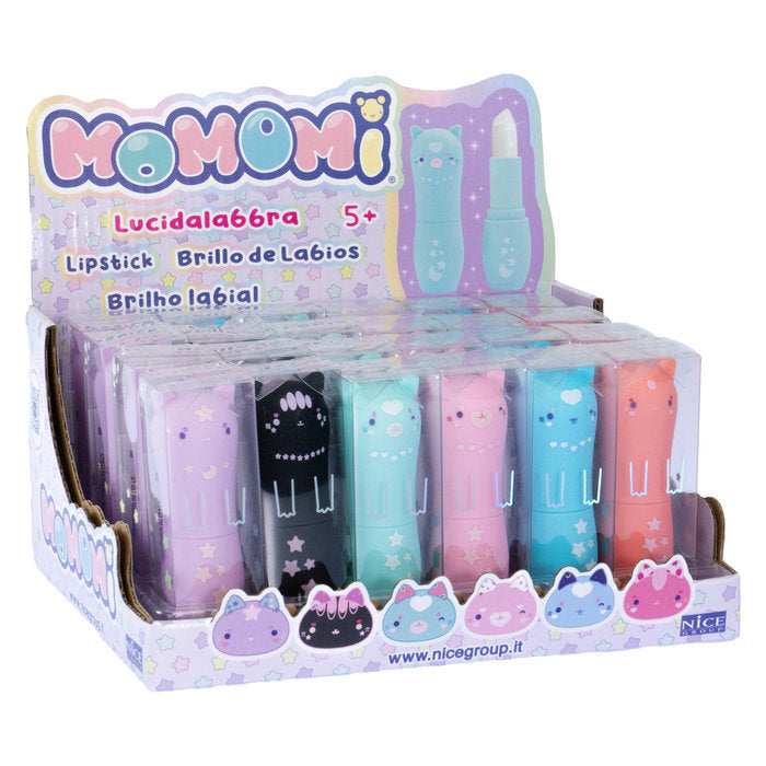 Expositor 24 pintalabios surtidos Momomi Kuchibeni