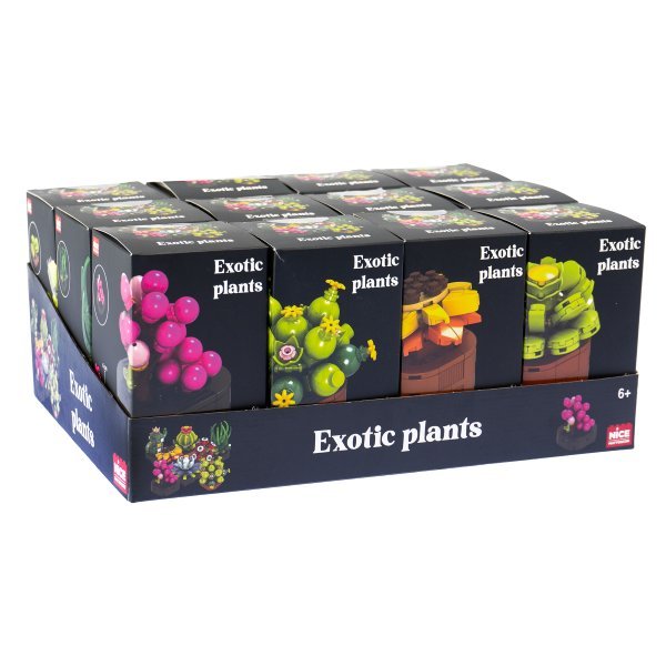 JUEGO DE CONSTRUCCION DE BLOQUES PLANTAS EXOTICAS SURTIDAS | NICE GROUP | 1 UNIDAD | 8056779780409 Imagen principal del producto