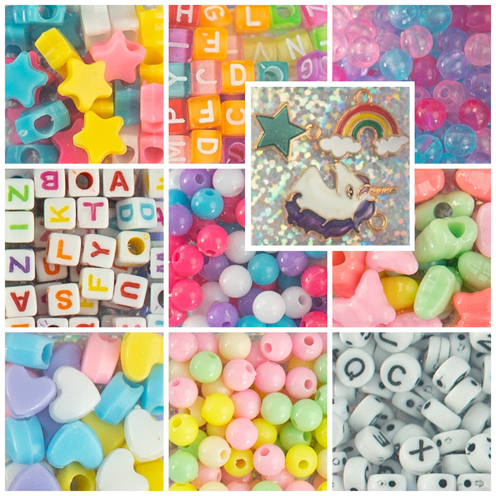 Juego crea tus pulseras Perline Unicorno 500 pcs