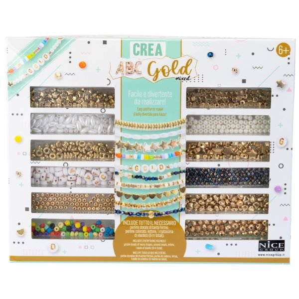 Juego Crea Tus Pulseras Perline Gold Oro 600 pcs