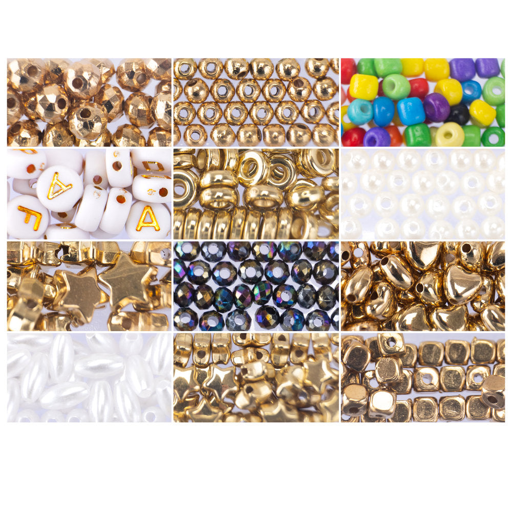 Juego Crea Tus Pulseras Perline Gold Oro 600 pcs