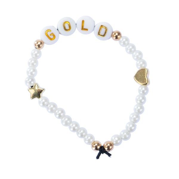 Juego Crea Tus Pulseras Perline Gold Oro 600 pcs