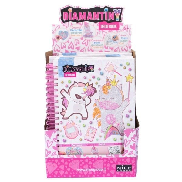 Libro colorear con diamantes Unicornios Diamantiny marca DIAMANTINY NICE