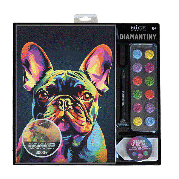 Juego Crea con Diamantes Diamantiny Pop 2 French Bulldog Marca Diamantiny Nice
