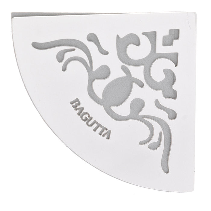 MARCAPAGINAS ESQUINA CON DECORACION CLASICA ECOPIEL BLANCO | 1 UNIDADES | (BAGUTTA)