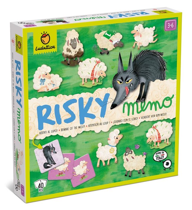 Juego Ludattica Risky Memo Icuido con el Lobo Imagen principal del producto