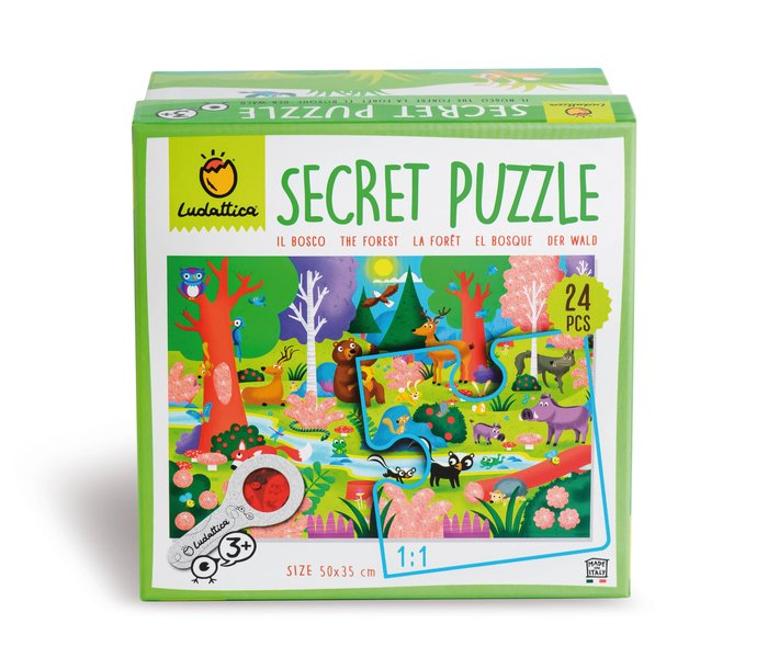 PUZZLE SECRETO DEL BOSQUE 24 PIEZAS | LUDATTICA | 1 UNIDAD | 8057158621900