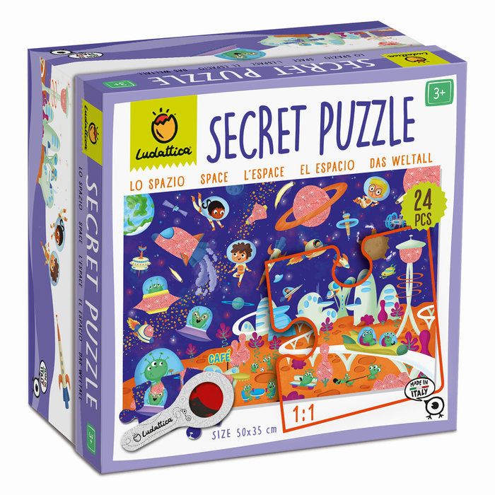 PUZZLE SECRETO DEL ESPACIO 24 PIEZAS | LUDATTICA | 1 UNIDAD | 8057158622365