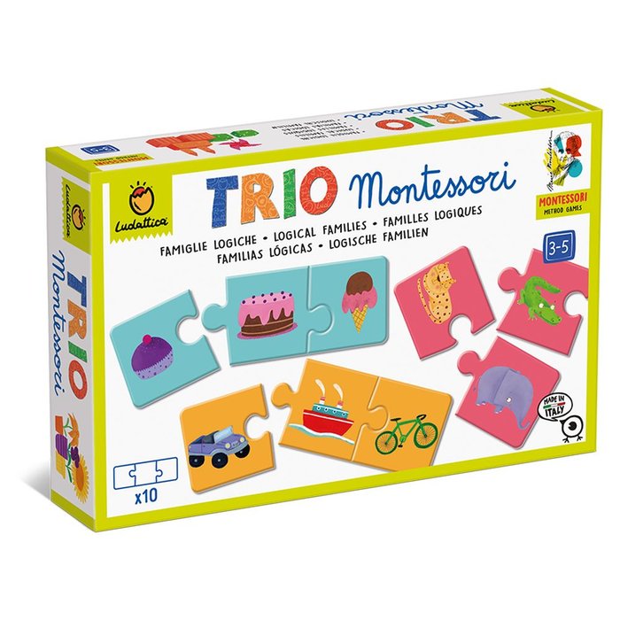 TRIO LOGIC MONTESSORI - FAMILIAS LOGICAS | LUDATTICA | 1 UNIDAD | 8057158622549 Imagen principal del producto