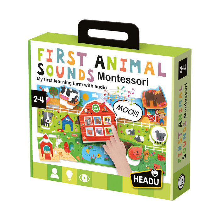 Juego Headu First Animal Sounds Montessori Marca Headu