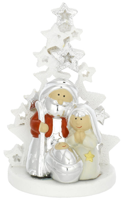 Figura Misterio Nacimiento Bagutta Arbol Plateado 8,5 cm