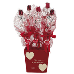 EXPOSITOR 10 ROSAS METAL PLATEADAS PARA SIEMPRE | BAGUTTA | ENVASE 10 UDS. UNIDAD | 8057639854094