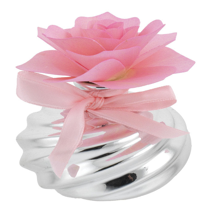 Esfera Plateada con Difusor Rosa de Madera Rosa Bagutta Imagen principal del producto