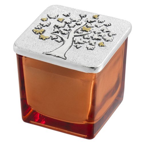 VELA CUADRADA 50X50 50 GR TAPA PLATEADA CON ARBOL DE LA VIDA | BAGUTTA | 1 UNIDAD | 8057639855817 Imagen principal del producto