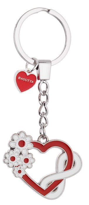 LLAVERO BAGUTTA CORAZON FLORES INFINITO ROJO | BAGUTTA | 1 UNIDAD | 8057639858382 Imagen principal del producto