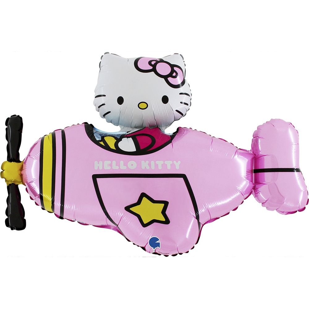 Globo avión rosa de Hello Kitty 76 cm Grabo Balloons Imagen principal del producto