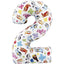 GLOBO BLUEY NUMERO DOS 66 CM | GRABO BALLOONS | 1 UNIDAD | 8057680307426