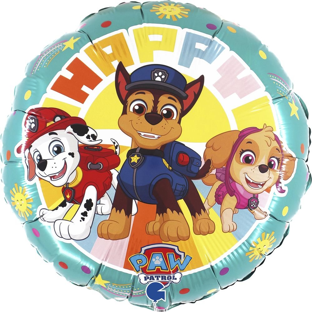Globo R18 Patrulla Canina 46 cm Grabo Balloons Imagen principal del producto