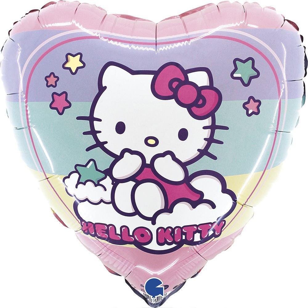 Globo H18 Arcoiris de Hello Kitty 46 cm Grabo Balloons