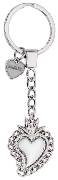 LLAVERO BAGUTTA CORAZON RELLENO PLATA CON ADORNO | BAGUTTA | 1 UNIDAD | 8058956700224 Imagen principal del producto