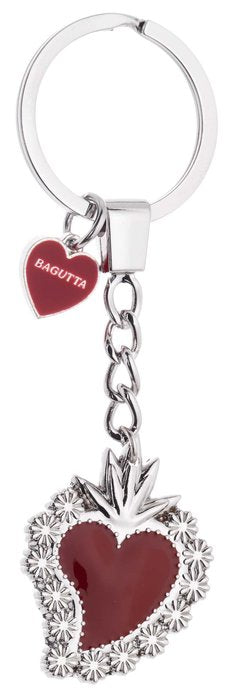 LLAVERO BAGUTTA CORAZON RELLENO ROJO CON FLORES | BAGUTTA | 1 UNIDAD | 8058956700491 Imagen principal del producto