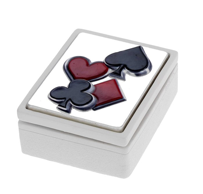 Juego de cartas poker con caja metálica decorada Bagutta Imagen principal del producto