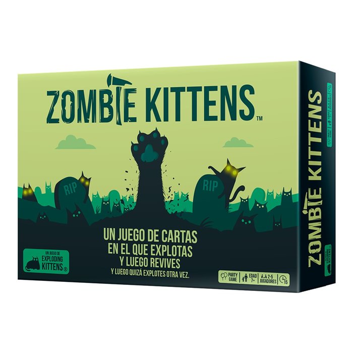 JUEGO DE MESA ZOMBIE KITTENS | ASMODEE JUEGOS | 1 UNIDAD | 8100830437082 Imagen principal del producto