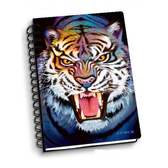 Libreta espiral A6 Tiger Growl 3D ARTGAME Imagen principal del producto