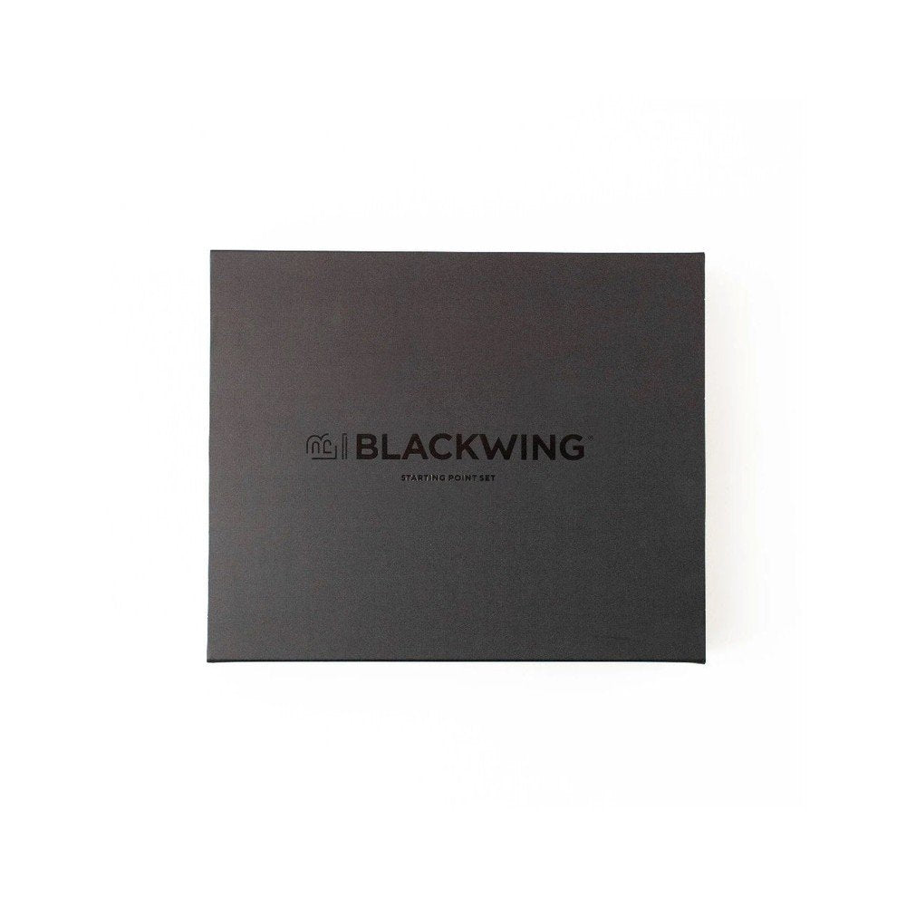 Set 4 lápices Blackwing + afilalápices + gomas de borrar