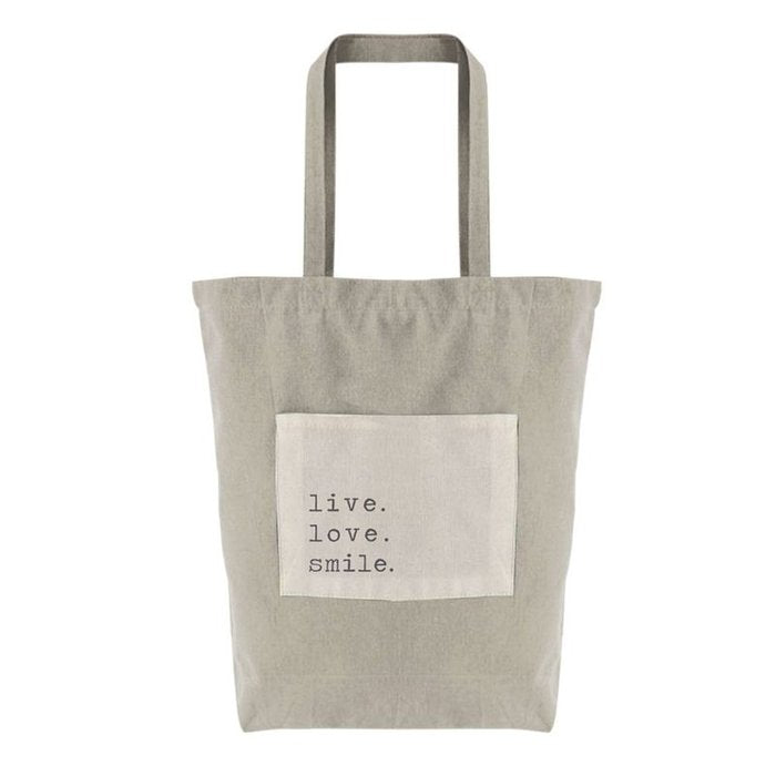 BOLSA TELA ALGODON BOLSILLO GRIS | DCASA | 1 UNIDAD | 8410000119183