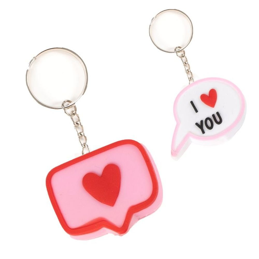 EXPOSITOR 48 LLAVEROS GOMA AMOR SURTIDOS | DCASA | ENVASE 48 UDS. UNIDAD | 8410000160840