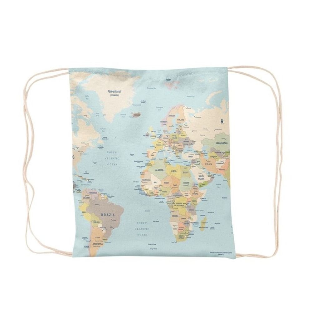 Saquito de cuerdas algodón Mapa DCASA 38x46 cm Imagen principal del producto