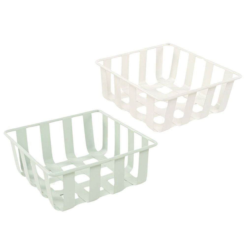 Cesta metal surtidos 18 x 18 x 7 cm DCASA
