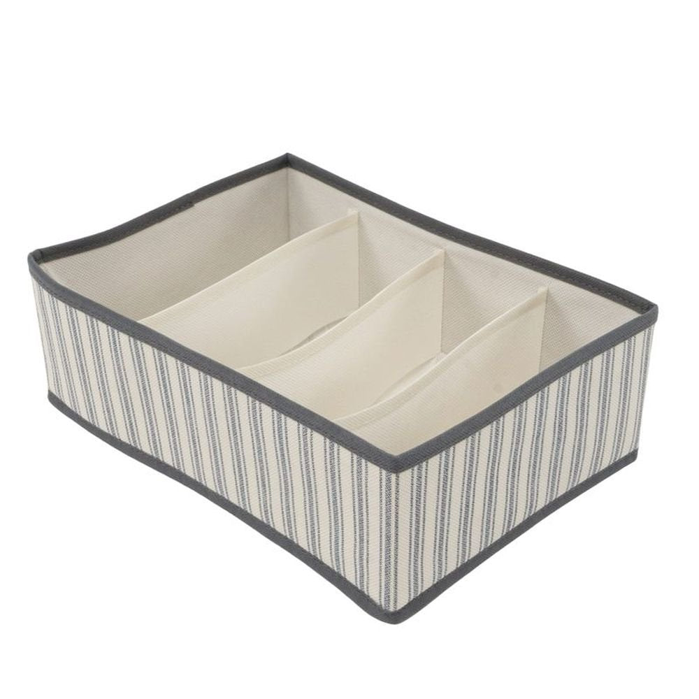 Organizador 4 Departamentos Rayas Gris Marca DCASA Imagen principal del producto