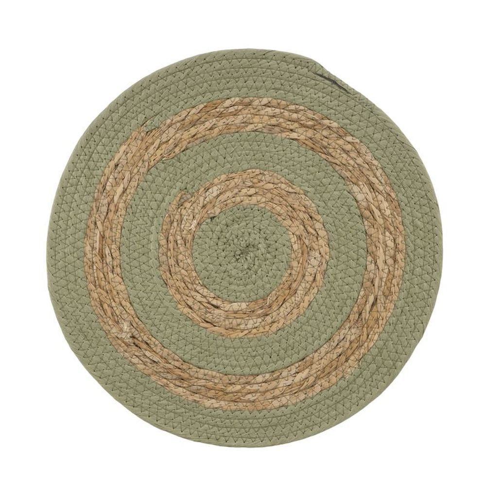 Mantel individual bicolor verde DCASA 35 cm