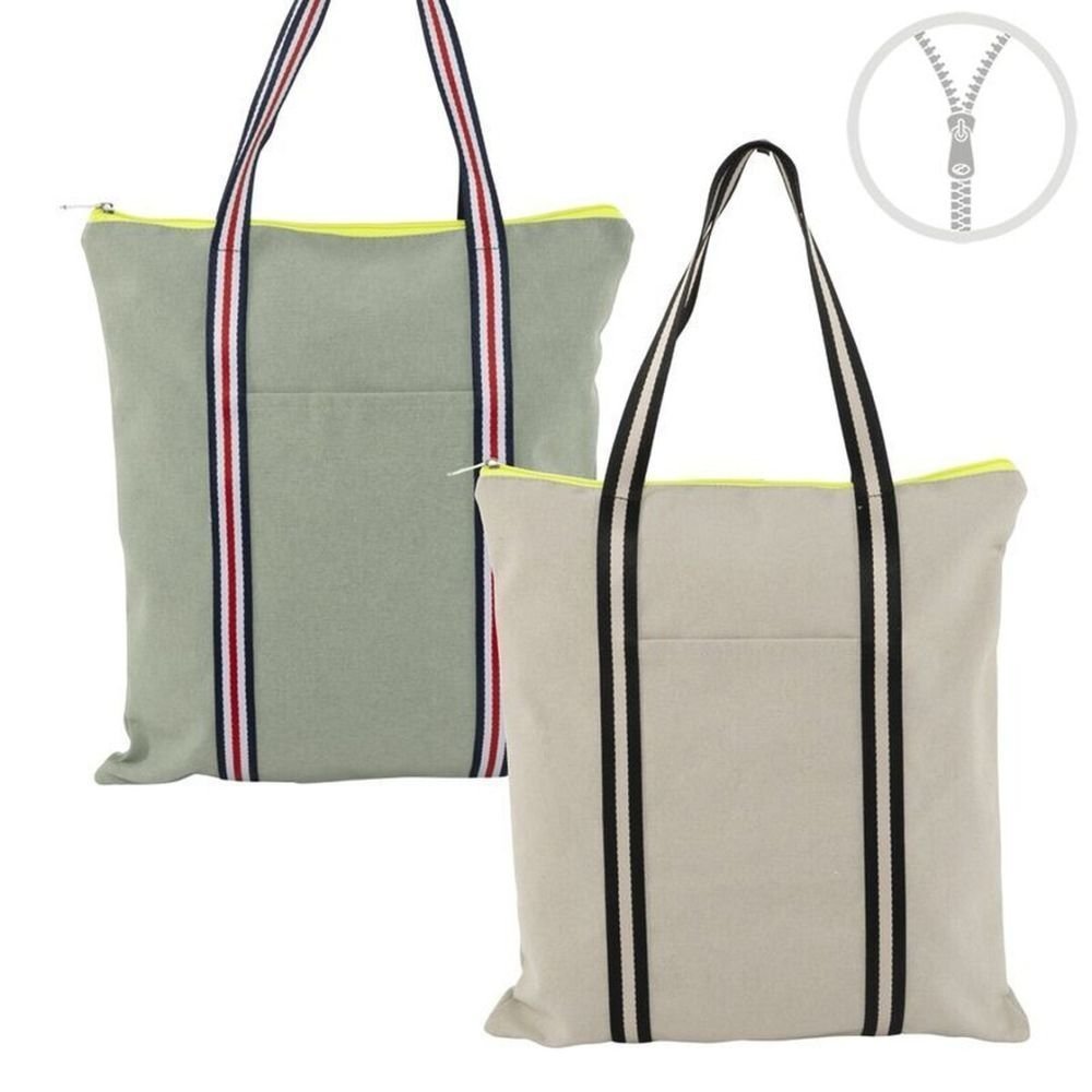 Bolsa algodón con cremallera Greta surtidas DCASA Imagen principal del producto