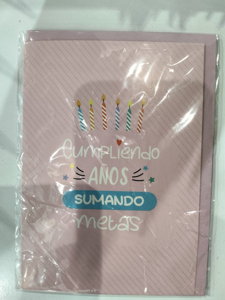Expositor 120 tarjetas felicitación cumpleaños 10x15cm Dcasa