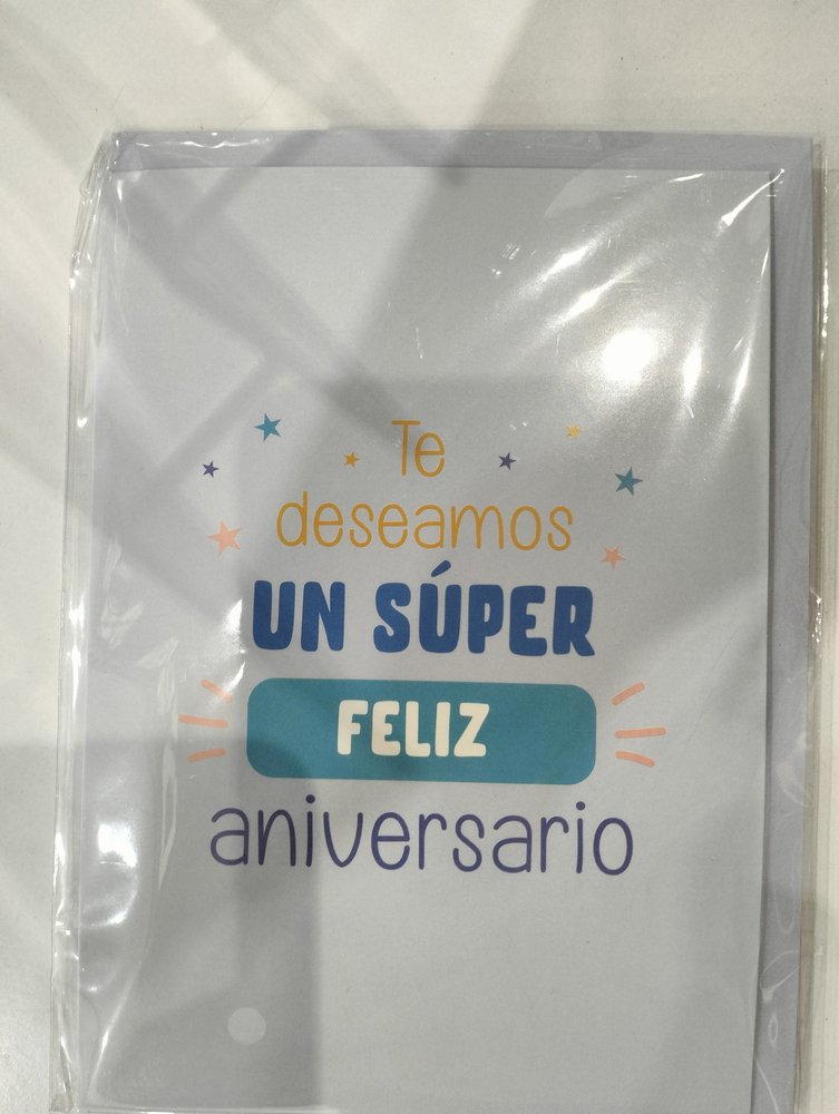 Expositor 120 tarjetas felicitación cumpleaños 10x15cm Dcasa