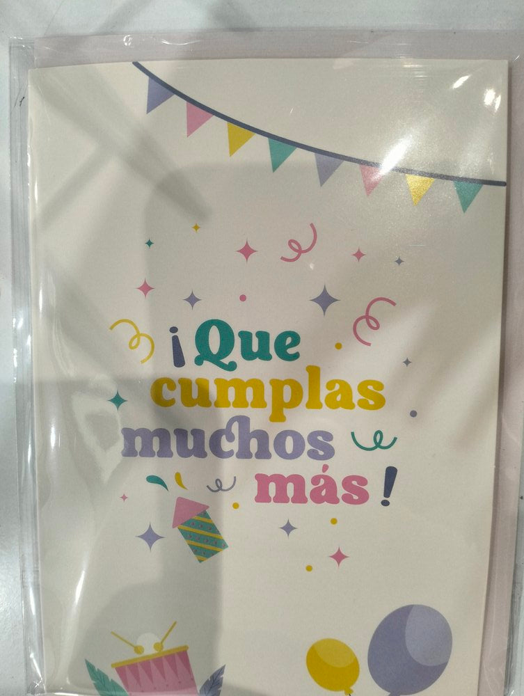 Expositor 120 tarjetas felicitación cumpleaños 10x15cm Dcasa