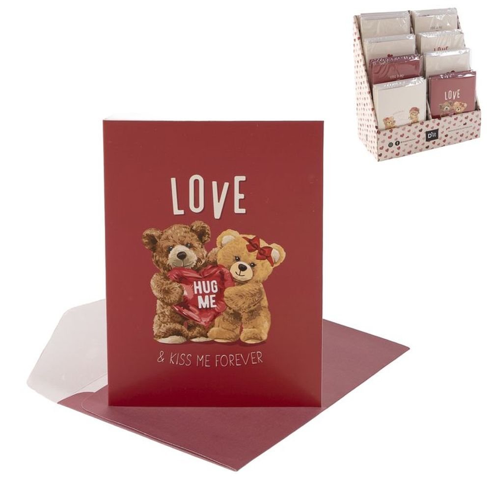 Expositor 120 Tarjetas con Sobre Love Surtidas DCASA