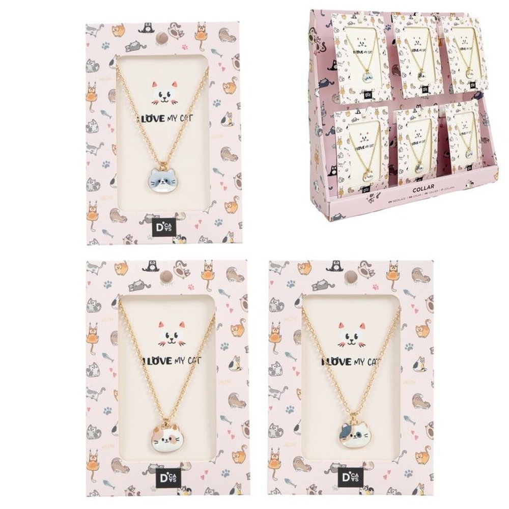 Expositor 18 Collares Gatos Surtidos DCASA Imagen principal del producto