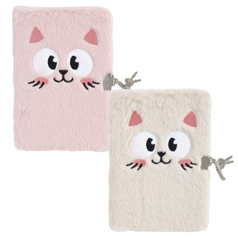 Diario con Candado Peluche Gatos Surtidos DCASA Imagen principal del producto