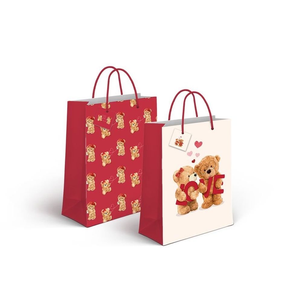 Pack 24 Bolsas Papel Ositos Pequeñas 11,5x6,7x14cm DCASA